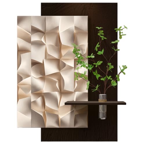 Art mural abstrait pour couloir et entrée chaleureuse en relief