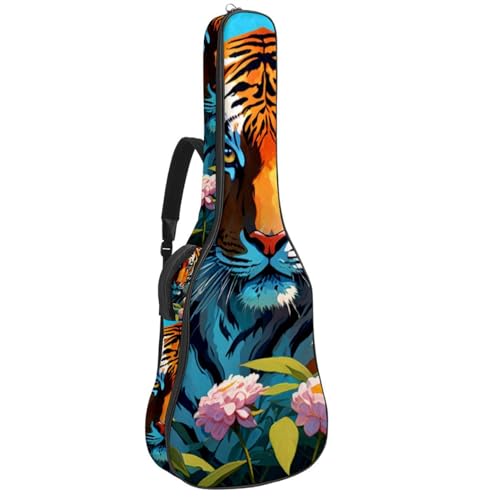 Housse pour guitare acoustique 41 pouces multicolore avec grand étui souple