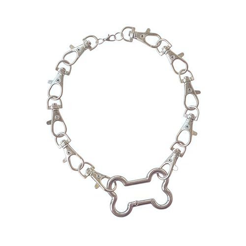 Chaîne de cou moderne collier maillons d'os bijoux de clavicule
