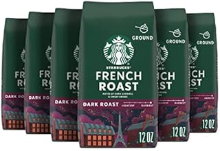 Starbucks Ground Coffee—Dark Roast Coffee—French Roast—100% Arabica—6 bags (12 oz each)
