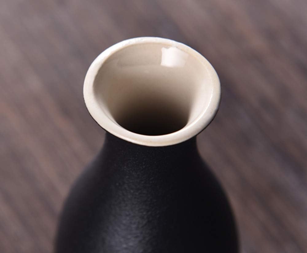 Sake Set of Cup Set Ceramic Cups Crafts Wine Glasses Japanese with Warmer Traditional Sake Cup Ceramic for Home Include 4 Saki Cup Gift Box