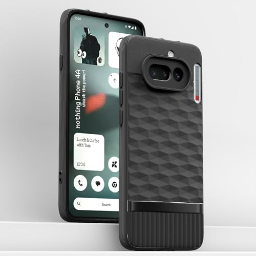 Image of Outlouders Back Cover for Nothing Phone 4a 5G | Full Camera Protection | TPU Soft Flexible Shockproof Bumper Case (Black)