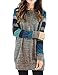 Poulax Women's Cotton Knitted Long Sleeve Lightweight Tunic Sweatshirt Tops
