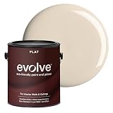 EVOLVE Interior Paint & Primer, Flat (Beach Beige), 1 Gallon – Available in 50+ Colors, One-Coat Coverage, Excellent Hide, Low VOC, Low Odor, Washable Interior Paint