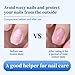 Gentle & Effective Natural Nail Repair Solution - Repairs CrackedCuticles, Hyaluronic acid Anti-fracture natural luster, nail hardener Calcium, Fast Absorbing