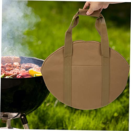 SHOWERORO Cast Iron Skillet Bag 17.7X14.2 Inch Portable Pan Storage Pouch Thick Oxford Cloth Bakeware Storage Bag for Outdoor Camping Picnic Food Transport - Image 9