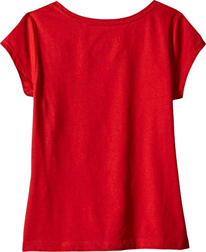 Image of Tommy Hilfiger Girls' Short Sleeve Flag Logo Tee, Soft & Comfortable