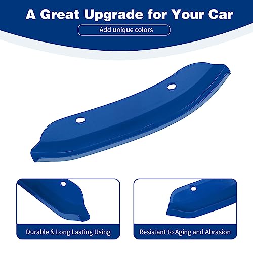PDKLIN for Challenger Front Bumper Lip Splitter Protector Cover Trim for 2015-2023 Dodge Challenger Hellcat Blue Exterior Accessories 2pcs by PDKLIN - Used condition - Image 5