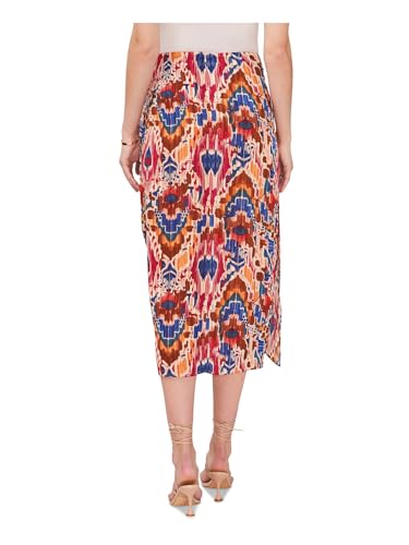 Vince Camuto Womens Printed Front-Tie Midi Skirt Red XXS2