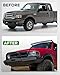 Full Width Front Bumper fit for Ford Ranger 1998-2011, w/Winch Plate Bull Bar D-Ring Mounts Powder Coated Black Heavy-duty Front Bumper Offroad
