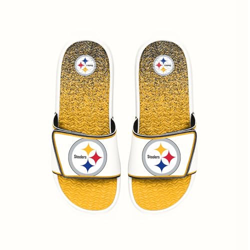 Image of FOCO mens Nfl Primary Team Logo Gradient Gel Slide Sandals