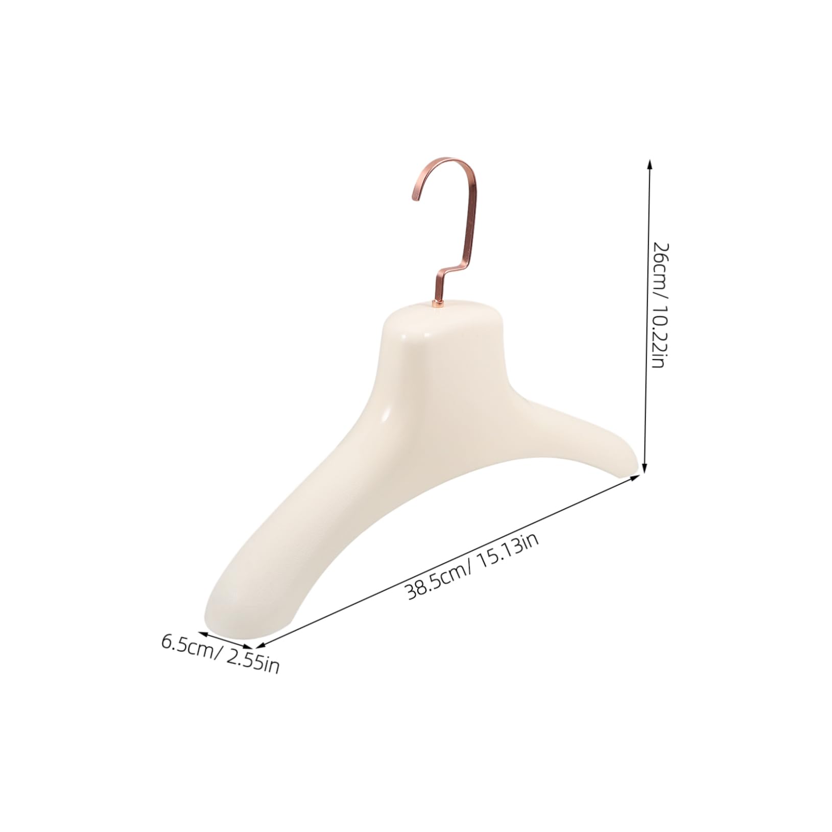Alipis Widened Shoulder Clothes Hanger Reusable Closet Hanger for Coats Jackets Scarves with Hook Space Saving Wardrobe Organization