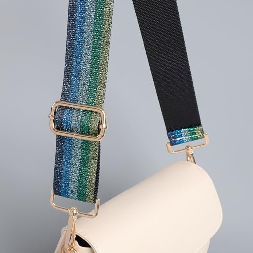 Image of chushui Woven Stripe Purse Straps,Replacement Crossbody Wide Shoulder Adjustable Strap for Bag Handbags