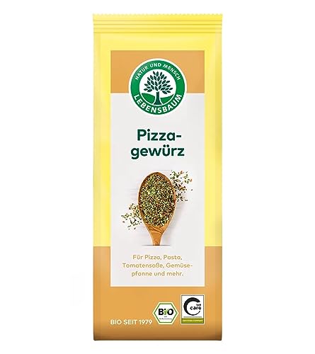 Lebensbaum Pizzagewürz, Bio-Gewürz mit mediterranen Kräutern und aromatische Würzpflanzen, ideal...