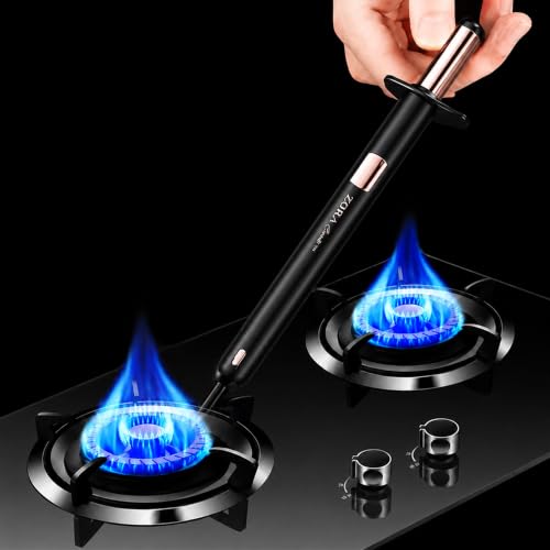 Image of Gas Lighter for Kitchen & Restaurants | Manual Spark Gas Stove Lighter | Regular Size, Easy Grip Handle, Long Lasting, Rust Free Metal Lighter for LPG Stove, Candle, BBQ & Camping