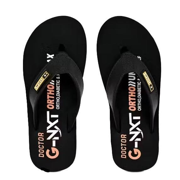 Image of Men EVA Flip Flops Printed Design Slip On Slippers Rubber Sole Lightweight Comfortable Casual Pair 953