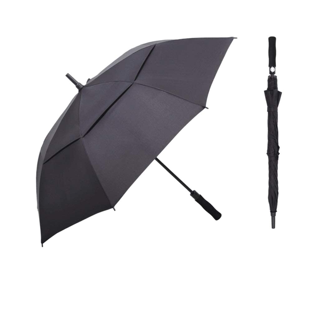 PIPONS Umbrella for Rain Automatic Open Golf Umbrella Extra Large Oversize Double Canopy Vented Windproof Waterproof Stick Umbrellas Golf Umbrella (Color : C, Size : 136cm)