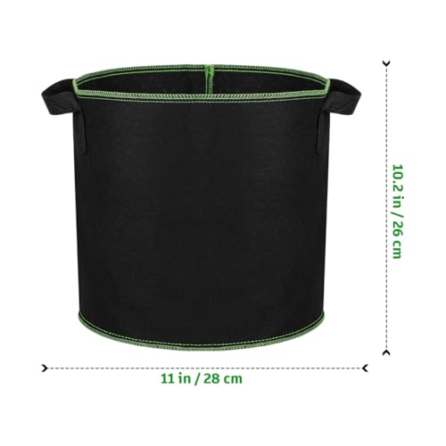 Image of DOITOOL 5 Pack 4 Gallon Plant Grow Bags, Nonwoven Plant Fabric Pots with Handles, Vegetable /Flower /Plant Grow Bags for Nursery Garden Planting
