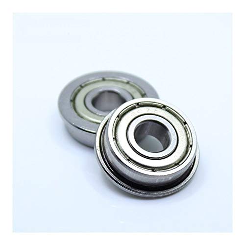 SUOFEILAIMU F607ZZ Flange Bearing 7x19x6 mm Deep Groove Ball Bearing ABEC-1 (10 PCS) Flanged Ball Bearings Precition Bearing F607 Z ZZ