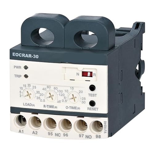 Relé de sobrecarga térmica y protector de motor EOCR-AR auto-reinicio 24-260V CA CC 2