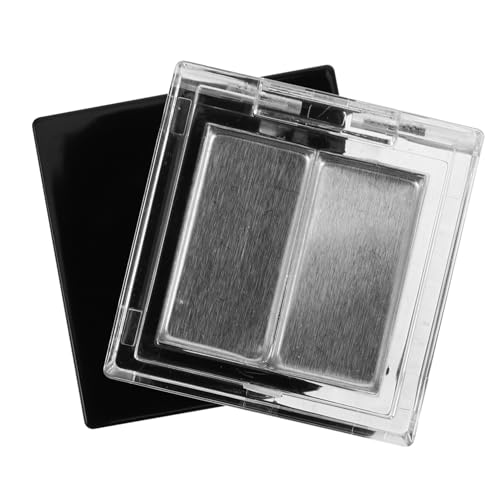 Healeved Eyeshadow Tray Diy Makeup Palette Dual Compartments for Travel Everyday Use