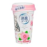 消臭ビーズ 猫トイレまくだけ 香り広がる消臭ビーズ やさしいピュアフローラルの香り 450ml