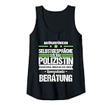 Damen Polizistin Polizei Gesetzeshüterin Beruf Spruch Geschenk Tank Top