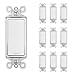Pass & Seymour TM870WCP6 White Decorator Single Pole Switch 15amp - Pack Of 10