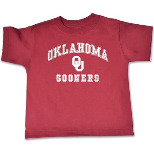 NCAA Oklahoma Sooners Toddler Short Sleeve Tee, 2 Toddler, Cardinal