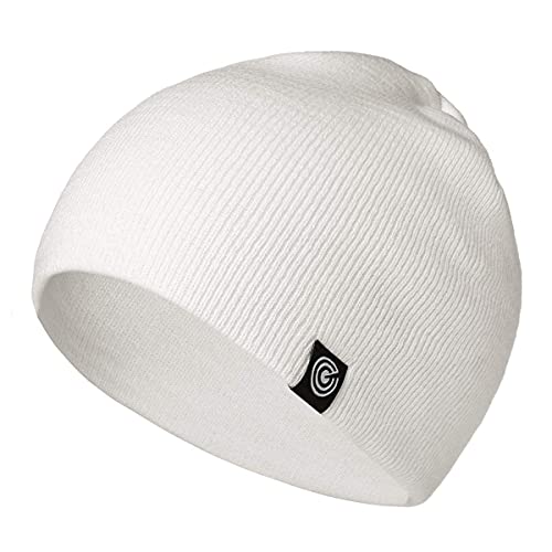 Original Beanie Cap - Soft Knit Beanie Hat - Warm and Durable (White)