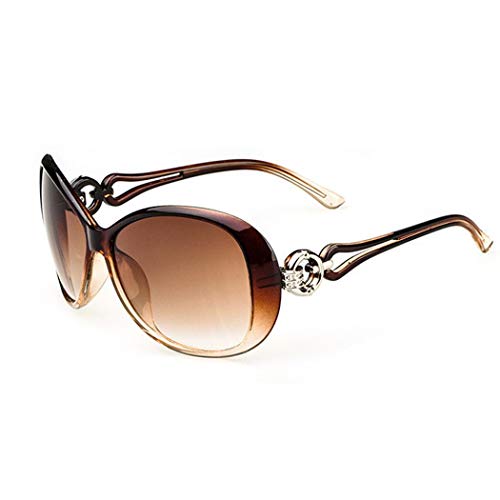 Idomeo Women Fashion Oval Shape UV400 Framed Sunglasses