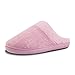Magtoe Pantoufles d'intérieur en mousse à mémoire de forme antidérapantes pour femme, rose, 40/41 EU