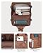 FADEON Leather Backpack Purse for Women Designer Travel Backpack Purses PU Fashion Ladies Shoulder Bag with Tassel Brown