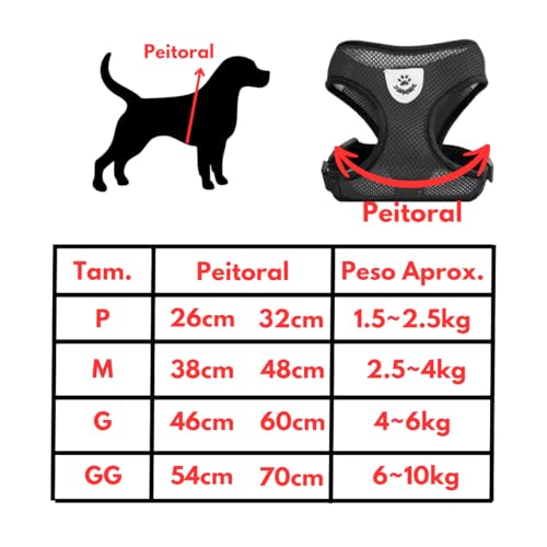 Coleira Peitoral TRP Imports Com Guia Cachorro Cães Gato (M, Rosa)