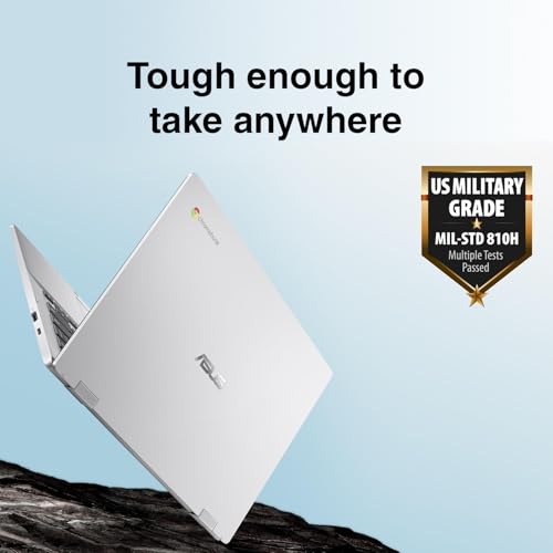 Image of ASUS CX1 Everyday Value Chromebook 14.0 inch HD Display (Intel Celeron N4500, Intel UHD, 4GB LPDDR4X, 320GB Storage (64GB SSD + 256GB Micro SD Card), Webcam, WiFi 6, BT 5.2, Chrome OS (Renewed)