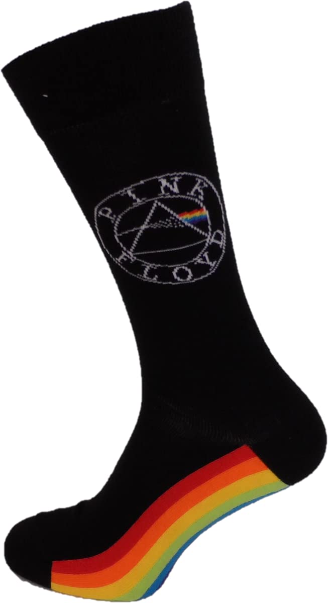Mazeys Men's Spectrum Classic Officially Licensed Pink Floyd Sock Size 7S To 12S (Spectrum)