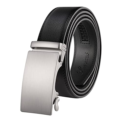 Image of Lavemi Men's Real Leather Ratchet Dress Belt with Automatic Buckle,Elegant Gift Box