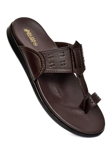 Image of Kolhapuri & Puneri Ethnic Chappal With Super Soft Cushioned Footbed|Ortho & Doctor Comfortable Lightweight Anti-Slip Sole Slipper|Traditional Stylish Ethnic Sandal for MenBB1069