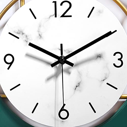Reloj de pared analógico silencioso de metal hecho a mano miniatura 4