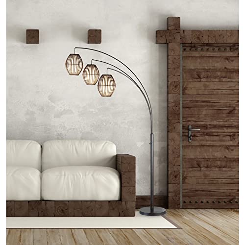 Adesso 4026-26 Maui Arc Lamp, 82 In, 3X60W Incandescent,13 Cfl, Antique Bronze, 1 Floor Lamp #TOP1