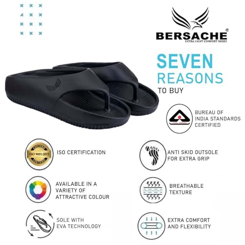 Image of BERSACHE Extra Soft Classic Casual with Regular wear with Ultra Soft & Flexibility Technology Flipflop for Men's