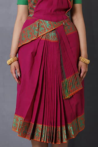 Image of Bharatnatyam Costume for Girls | Bharatanatyam Dress for Kids | Readymade Classical Dance Costume for Annual Function & Stage Performance