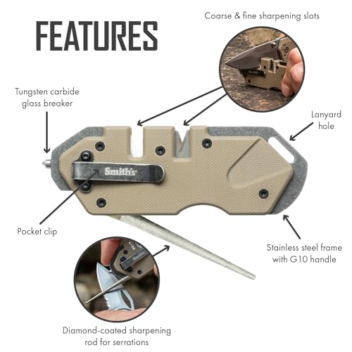 Smiths PP1 Tactical Sharpener Desert Tan - 50980