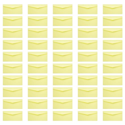 50pcsカラフルな封筒8.6x4in V結婚式の招待状のためのフラップエンベロープビジネスレターヘッド請求書アナウンスメモカード