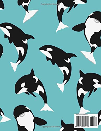 NOTEBOOK: orca killer whale wide ruled notebook - Image 2