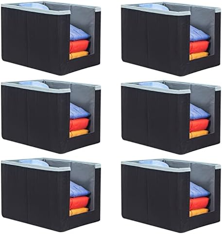 PrettyKrafts 6 Pcs Non Woven Large Capacity Shirt Stacker/Foldable ...