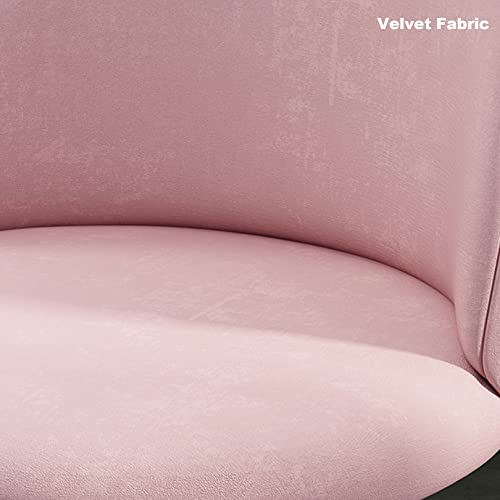 Chaise pivotante confortable en velours avec assise réglable
