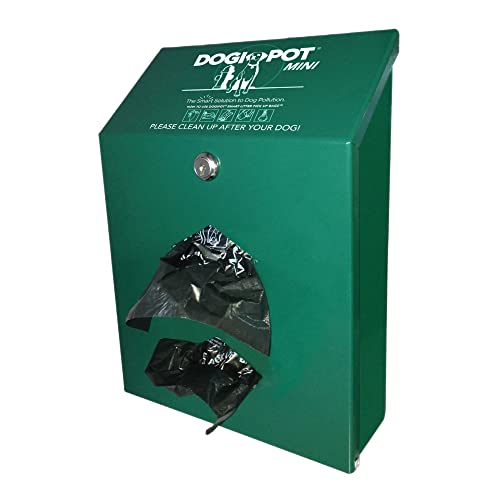Dogipot 1002M-2 Mini Junior Bags Dispenser with 400 Bags Green