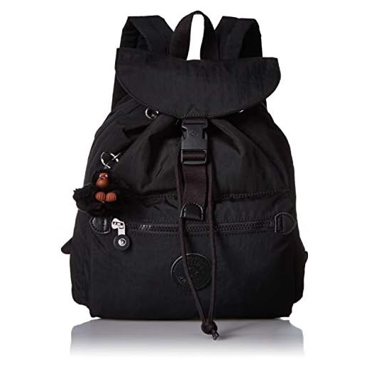 Kipling Women's Keeper Small, Padded, Adjustable Backpack Straps, Drawstring Closure, black, One Size