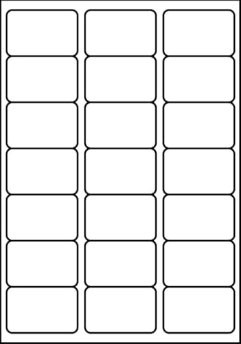 SmithPackaging A4 Self Adhesive Address Labels 21 Labels Per Sheet 20 Sheets 63.5 x 38.1mm 420 Labels